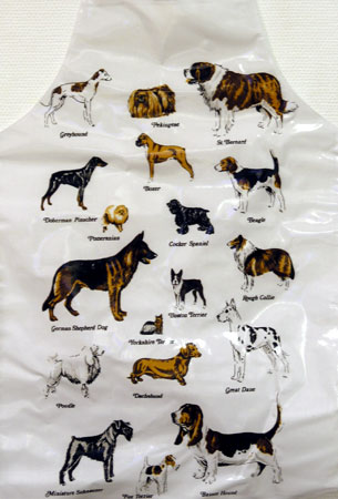 Trimförkläde hundmotiv