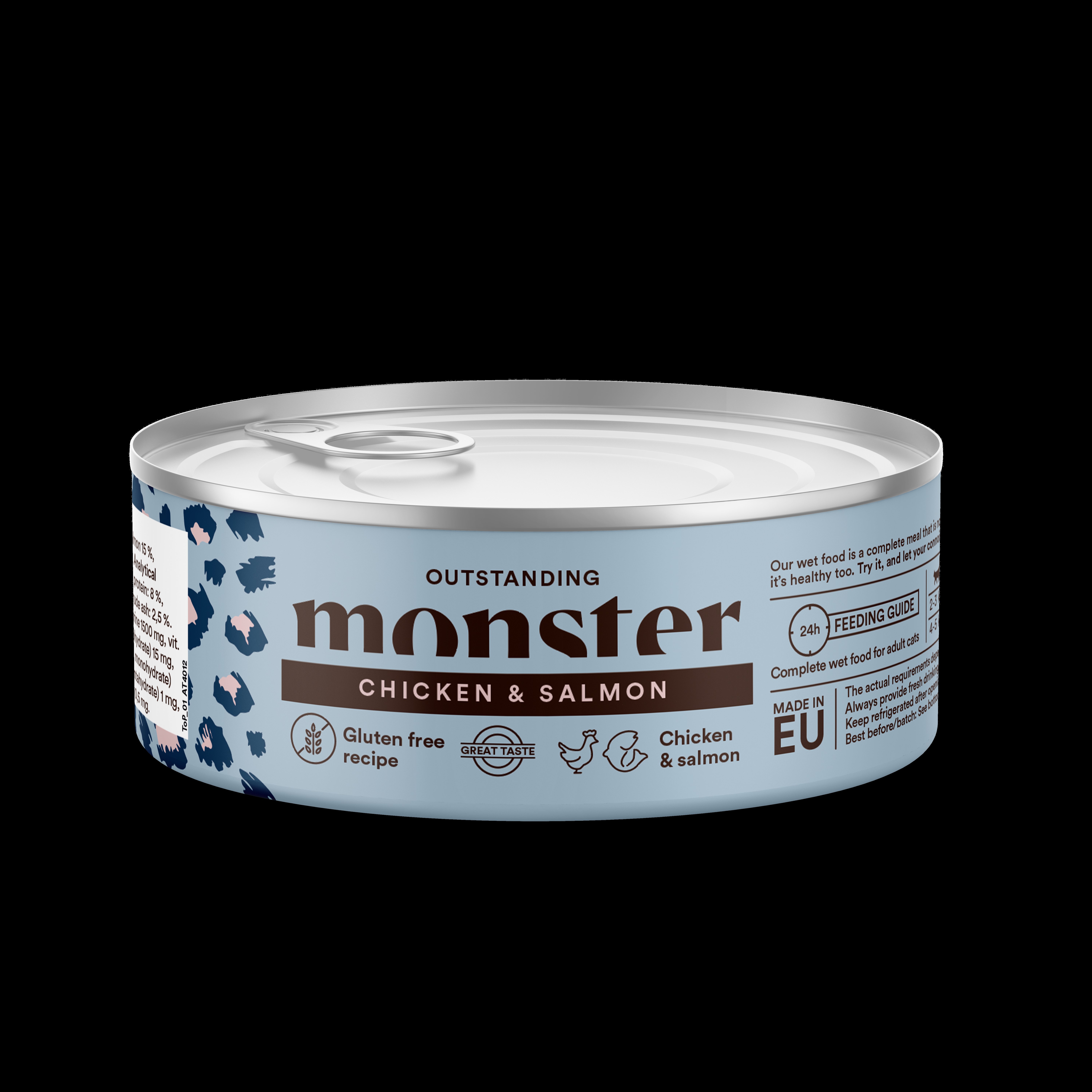 Monster Cat Adult Multi chicken/salmon, våtfoder 100 g