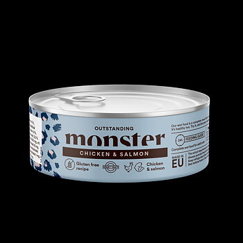 Monster Cat Adult Multi chicken/salmon, våtfoder 100 g