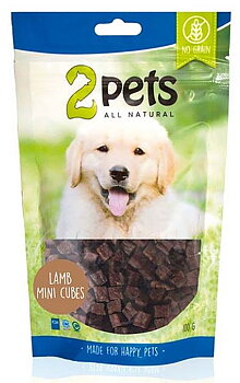 Hundgodis Lamb minicubes, 2pets