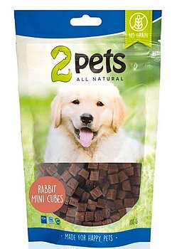 Hundgodis Rabbit minicubes, 2pets