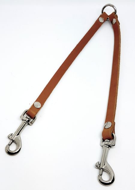 Tvillingkoppel läder, Natur 12mmx60cm