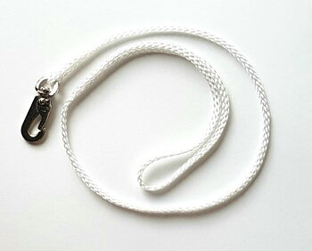Utst.koppel vit med silverhake, ca 65cm
