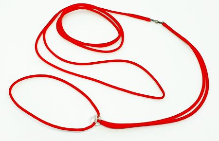 Utställningskoppel 2mm, röd