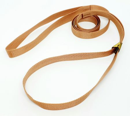 Utställnings koppel Cocker, beige 16mm