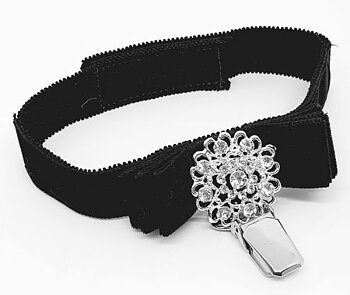 Elegant nr-lappshållare för arm, Medium svart