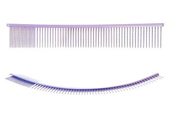 Kam 25cm böjd, grov/fin, Lila