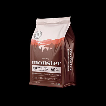 Monster Dog Original Puppy L/XL, chicken & turkey