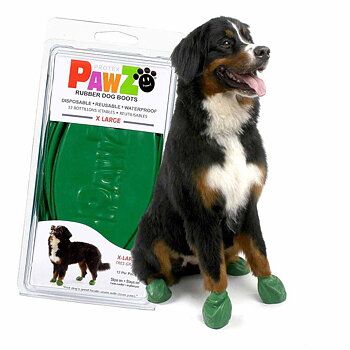Pawz Dog Boots Color Xl Green, 12-pack