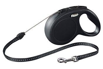 Flexi New Classic Long S, Svart 8m