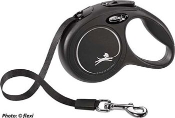 Flexi New Classic XS, Svart 3m band