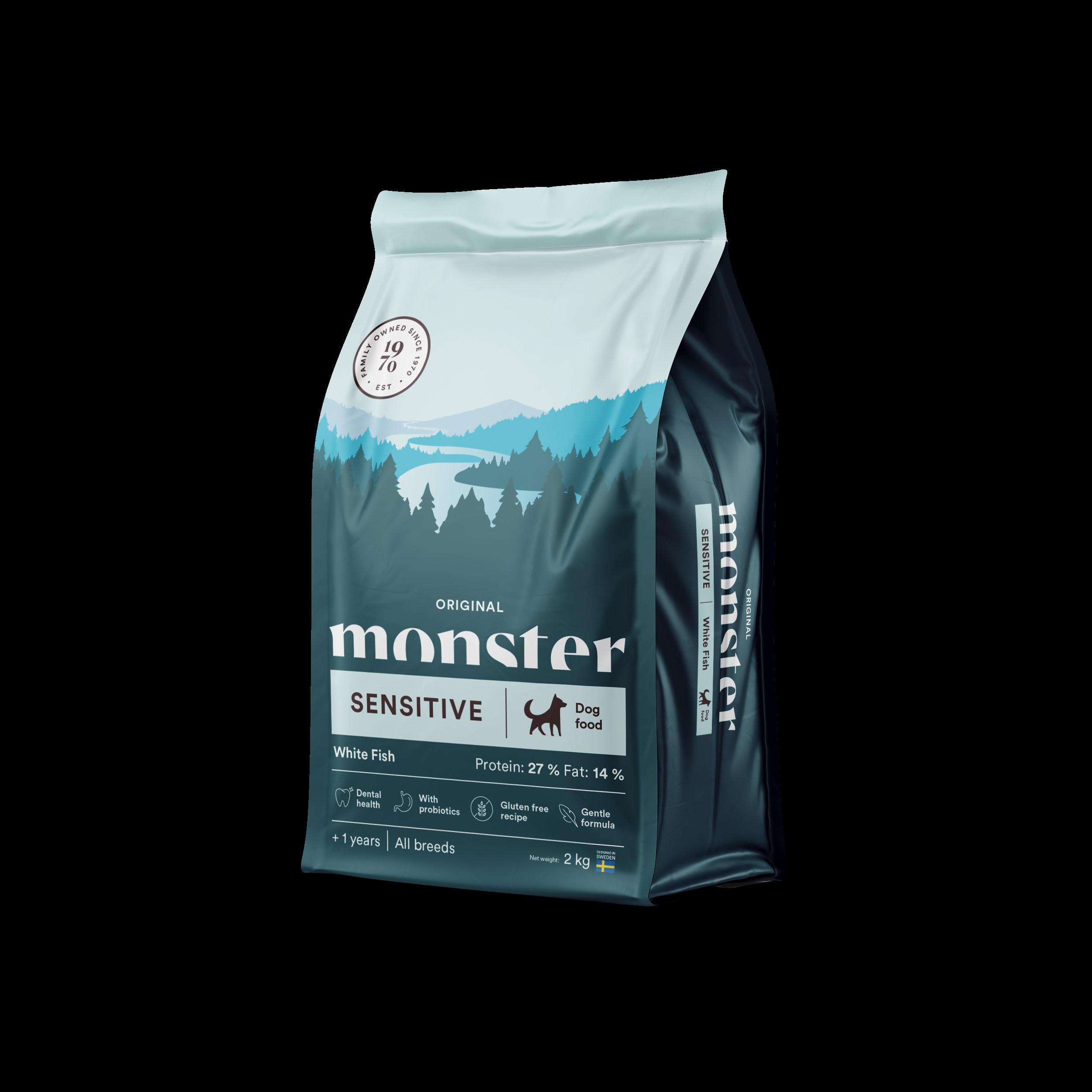 Monster Dog Original Sensitive, White fish