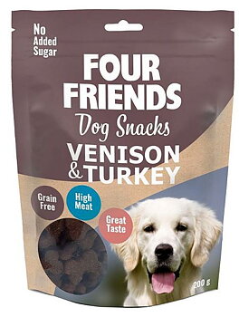FourFriends Dog snacks Venison & Turkey, 200g