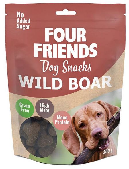 FourFriends Dog snacks Wild boar, 200g