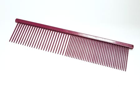 Kam SPARKLY long pin kombi 19cm, Fuchsia