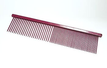Kam SPARKLY long pin kombi 19cm, Fuchsia