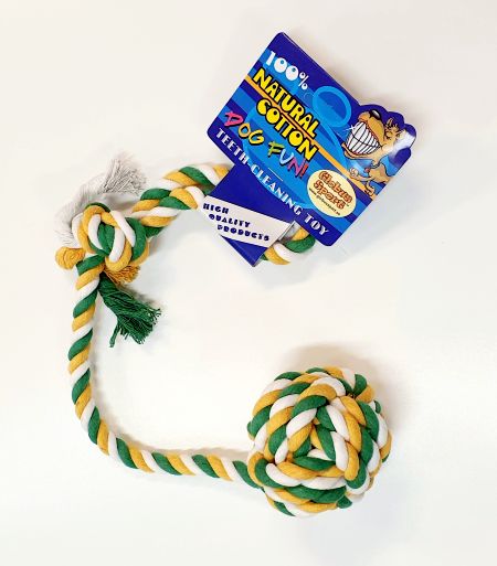 Kamprep med boll 60cm, gulgrön