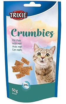 Kattgodis Crumbies med malt, 50g