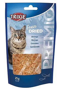 Kattgodis frystorkade räkor, 25g, Premio