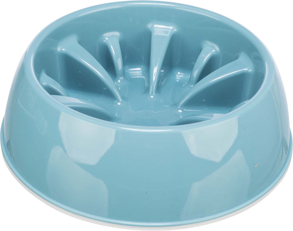 Slow Feed skål, plast/TPR, 0.8 l/ø 20 cm