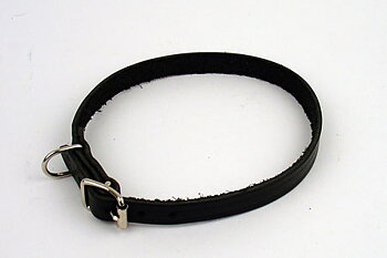 Läderhalsband, Svart