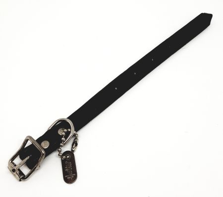 Läderhalsband, 25cm, svart, Hurtta