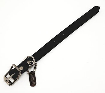 Läderhalsband, 25cm, svart, Hurtta