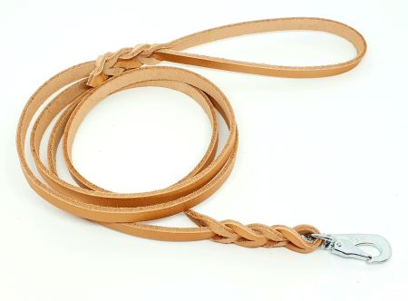 Läderkoppel 220 - 250cm, natur, ALAC