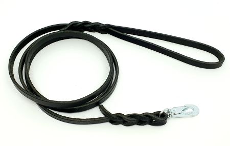 Läderkoppel 220-250cm, svart, ALAC