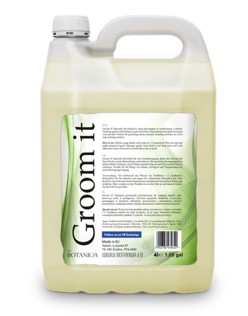 Botaniqa Shampoo, Groom It, 4 liter