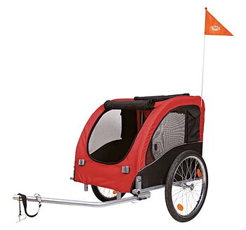 Cykelvagn Röd / Svart, Large