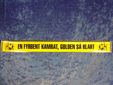 Dekal - En fyrbent golden (Gul, 5x48 cm)