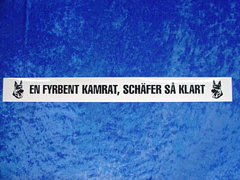 Dekal - En fyrbent schäfer (Vit, 5x48 cm)