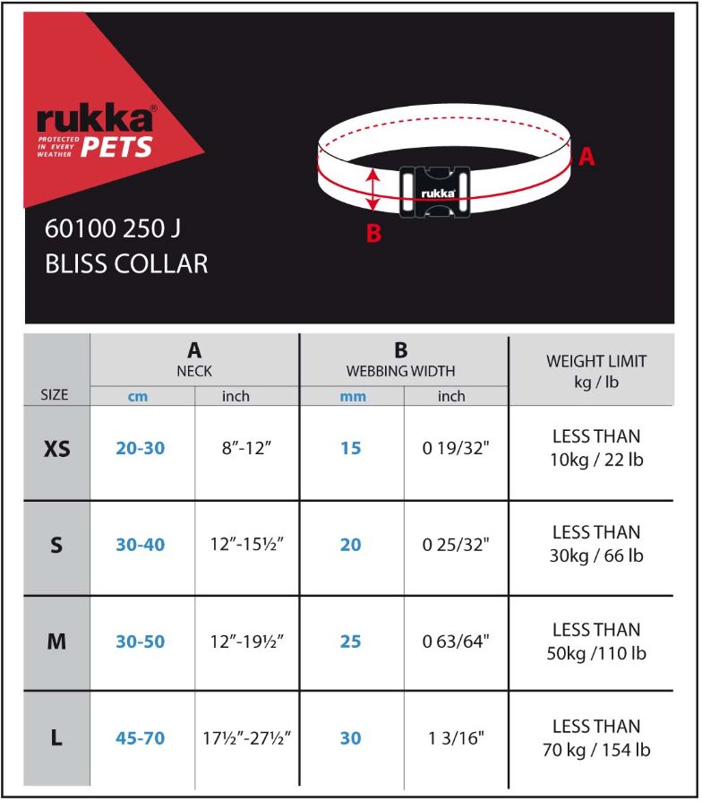 Rukka Bliss halsband, Neongul - 2