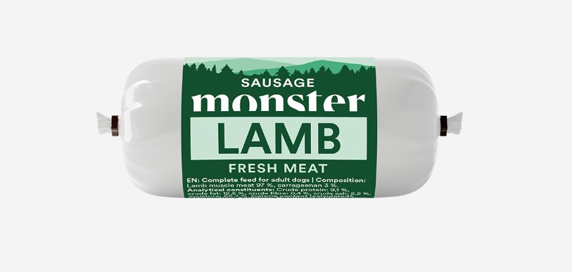 Monster Dog Sausage Lamb, 80g