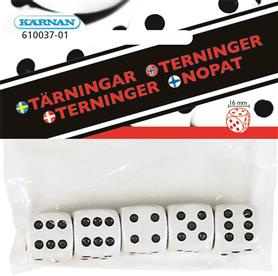 Tärningar 5 st i påse