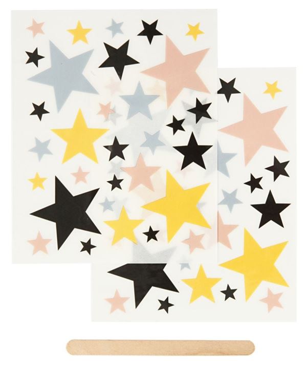 Rub-on stickers, stjärnor - 2