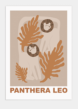 Poster Le Panthera Leo 50x70 cm