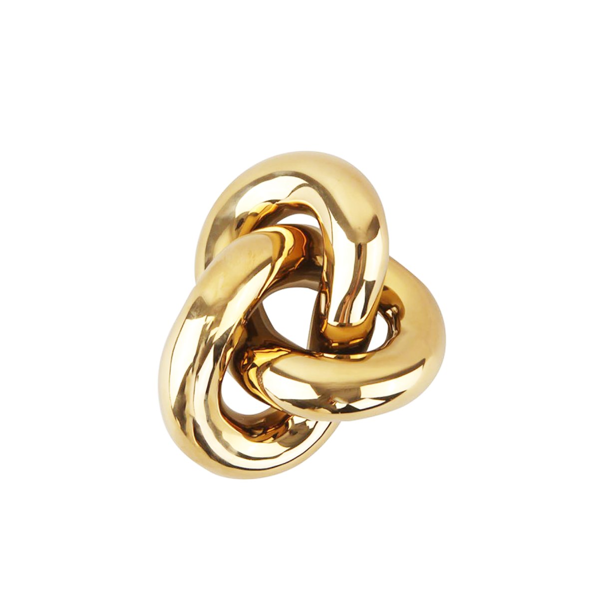 Knot table light gold small