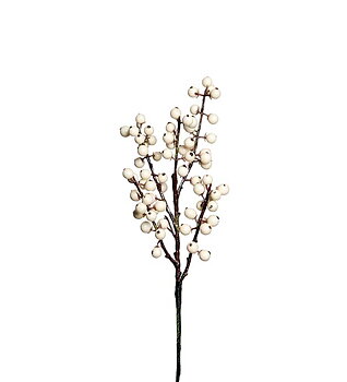 Bärkvist, vit 35 cm