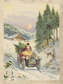 Poster Julskog med Tomte