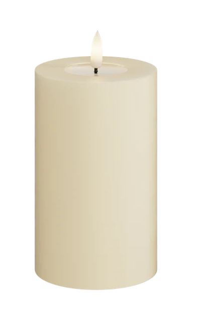 Blockljus LED, cream 7,5x12,5 cm - 2