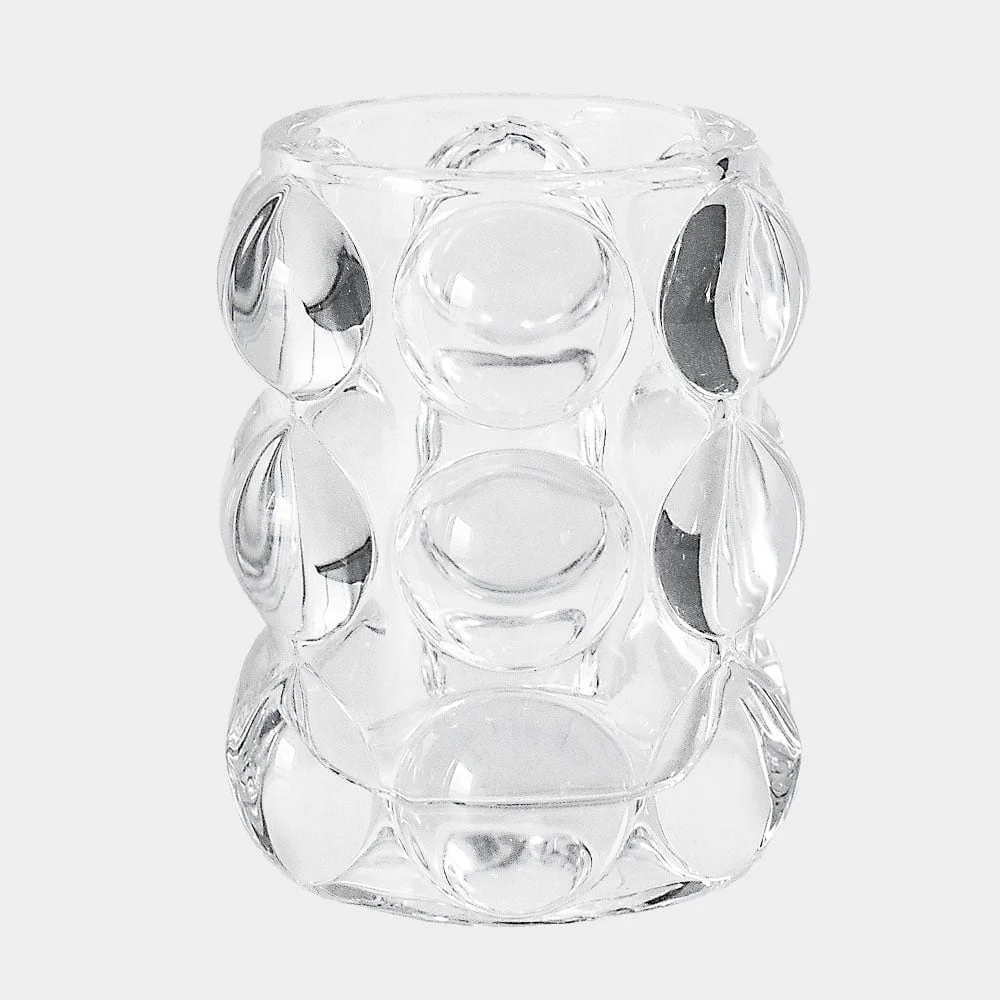Ljuslykta Bubbla, clear 10 cm
