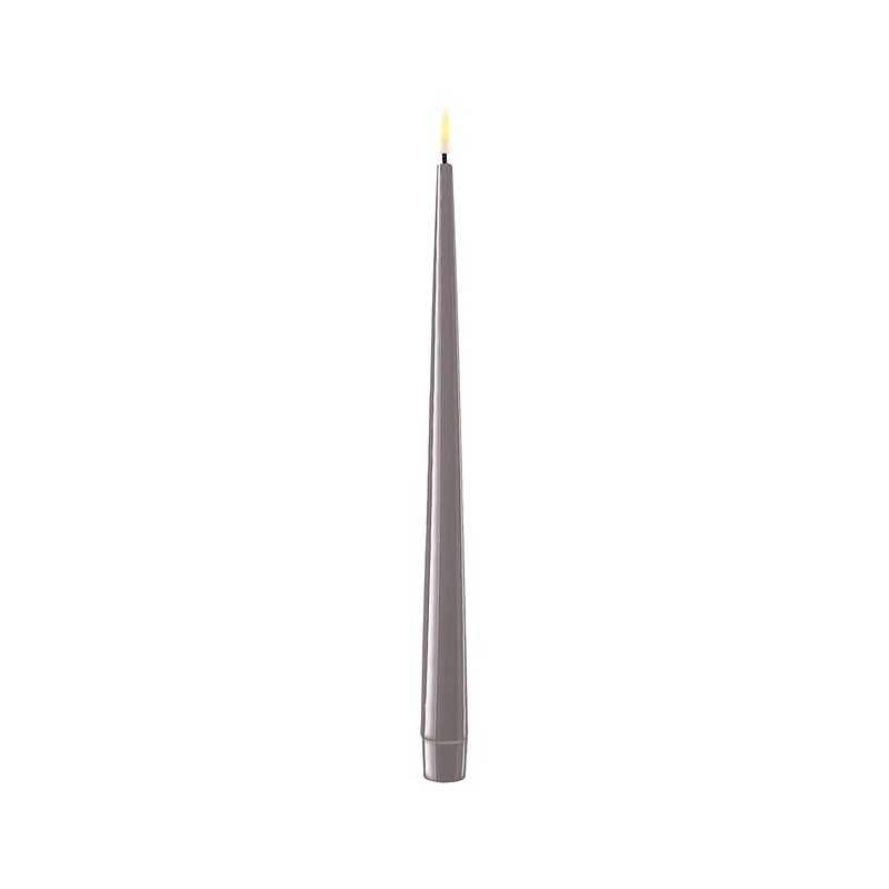 Lackade LED-ljus, 2-set Grå