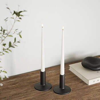 Lackade LED-ljus, 2-set Vit