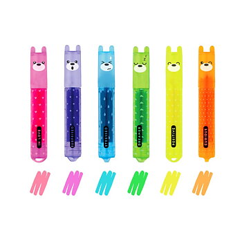 Teddys mood, set med 6 mini-highlighters