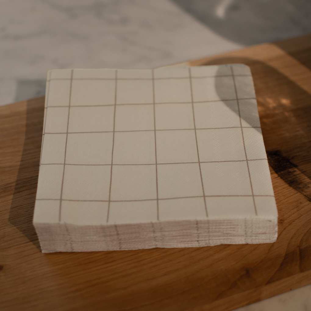 Servetter Square creme - 2