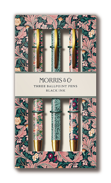 Bläckpennor 3-set, Strawberry Thief Blush, William Morris - 2
