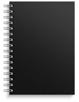 Anteckningsbok Spiral Linjerad Svart A5
