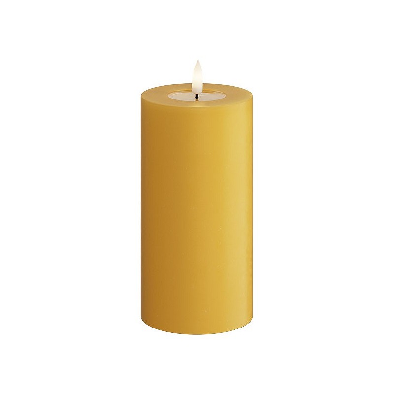 Blockljus LED, 7,5x15 cm Curry